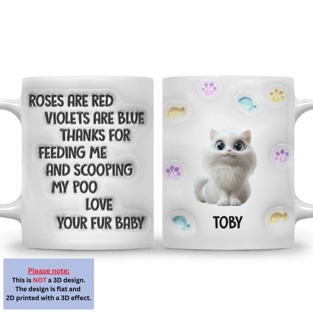 Thanks For Feeding And Scooping - Personalized Custom 3D Inflated Effect Mug - Image 4