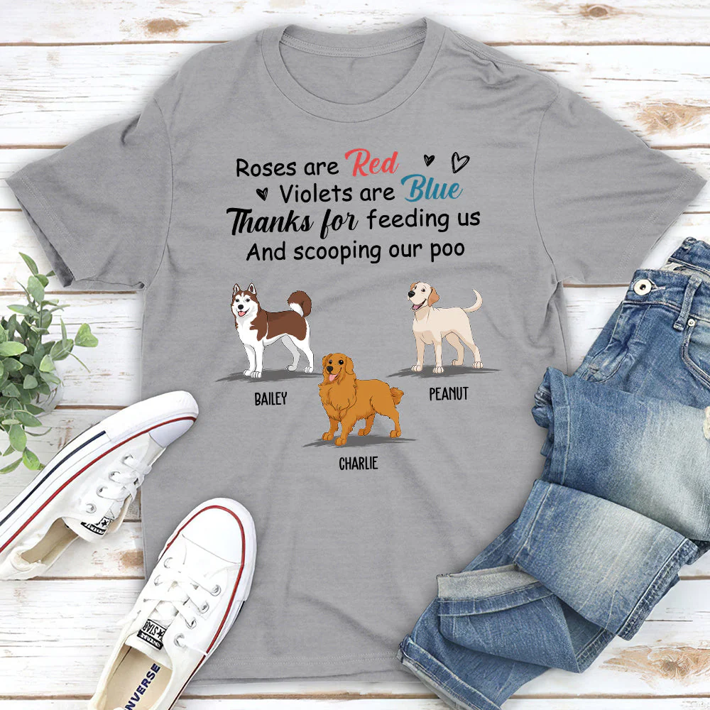Thanks For Feeding Me - Personalized Custom Unisex T-shirt - Image 5