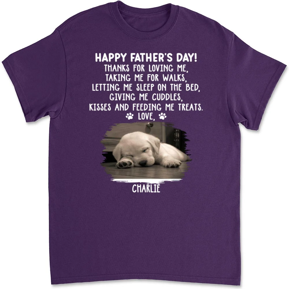 Thanks For Loving Me Dad 2 Photo - Personalized Custom Unisex T-shirt - Image 7