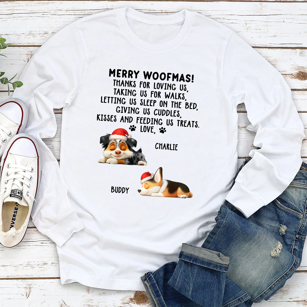 Thanks For Loving Me - Personalized Custom Long Sleeve T-shirt - Image 2