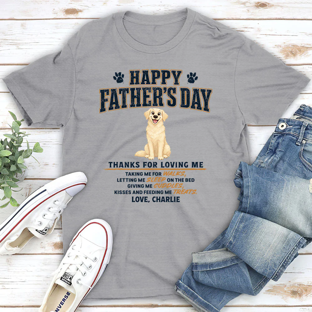 Thanks For Loving Me - Personalized Custom Shirt - Image 4