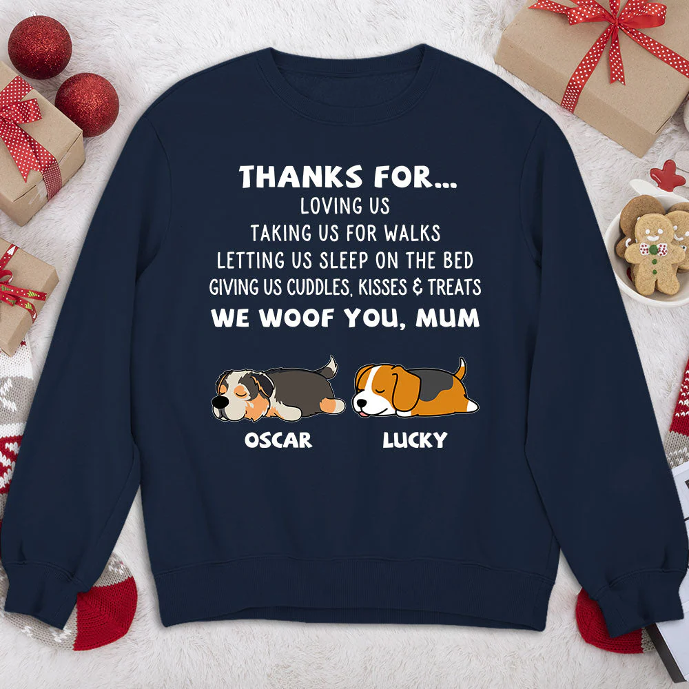 Thanks For Loving Me - Personalized Custom Sweatshirt - Image 4