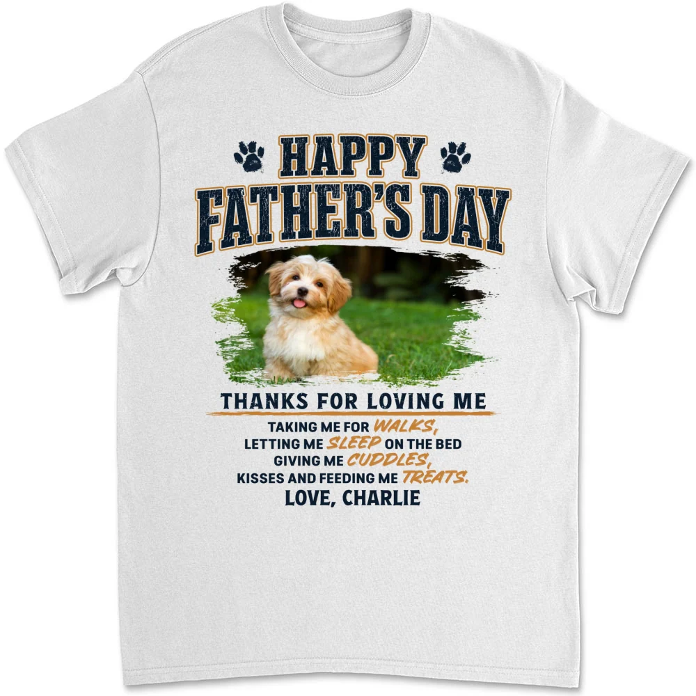 Thanks For Loving Me Photo - Personalized Custom Shirt - Image 4