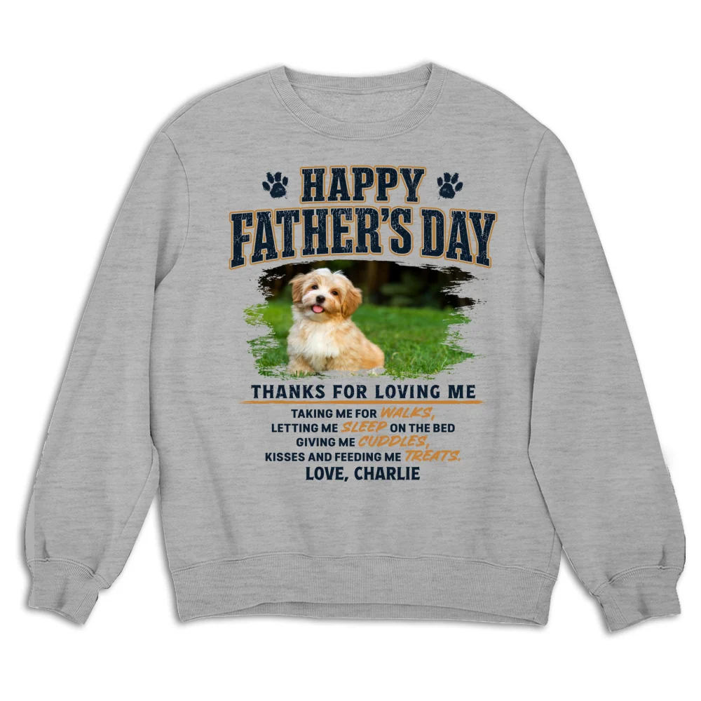 Thanks For Loving Me Photo - Personalized Custom Shirt - Image 9