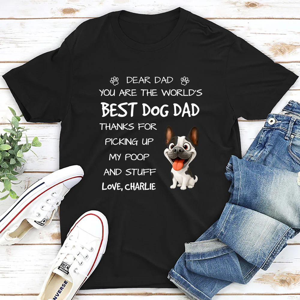 Thanks For Picking My Poop Dad Ver - Personalized Custom Shirt - Image 4