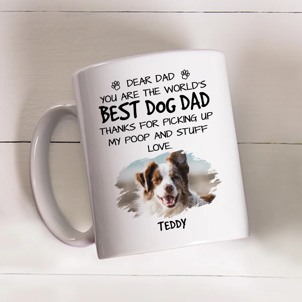 Thanks For Picking My Poop Photo - Personalized Custom Mug - Image 4