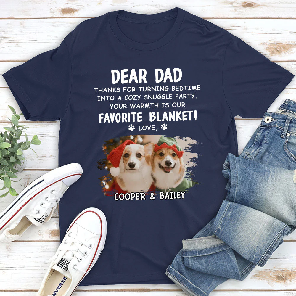 Thanks For Snuggle Party - Personalized Custom Unisex T-shirt - Image 4