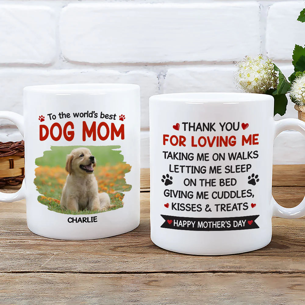 Thanks For Taking Us On Walks Photo - Personalized Custom Coffee Mug - Image 2
