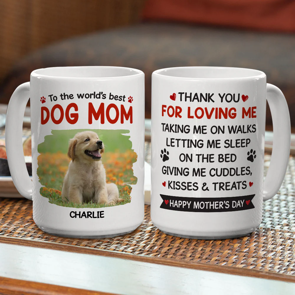 Thanks For Taking Us On Walks Photo - Personalized Custom Coffee Mug - Image 4