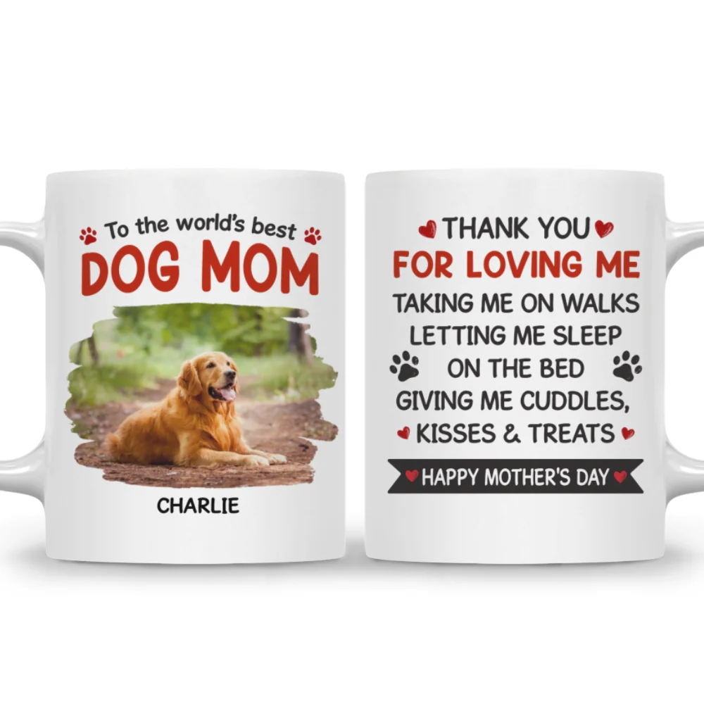 Thanks For Taking Us On Walks Photo - Personalized Custom Coffee Mug - Image 6
