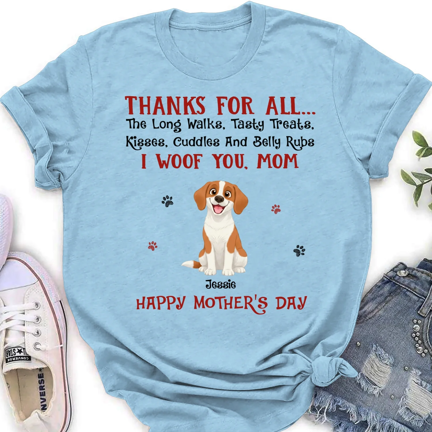 Thanks For Tasty Treats - Personalized Custom Women's T-Shirt - Image 8