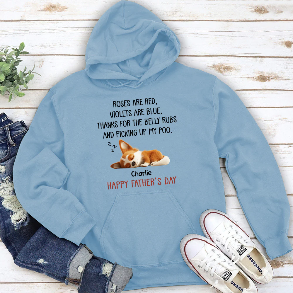 Thanks For The Belly Rubs - Personalized Custom Hoodie - Image 4