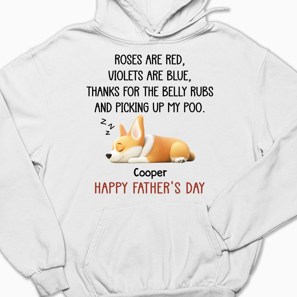 Thanks For The Belly Rubs - Personalized Custom Hoodie - Image 5