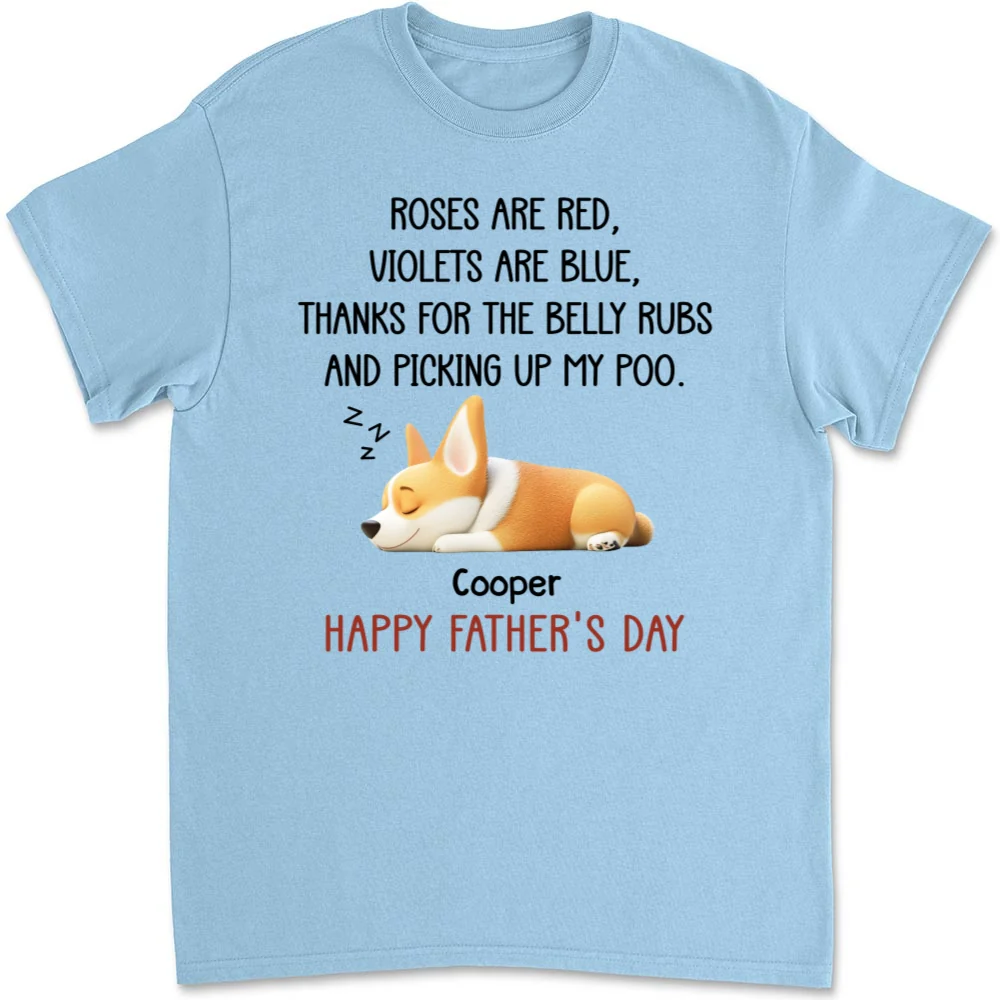 Thanks For The Belly Rubs - Personalized Custom Unisex T-shirt - Image 8