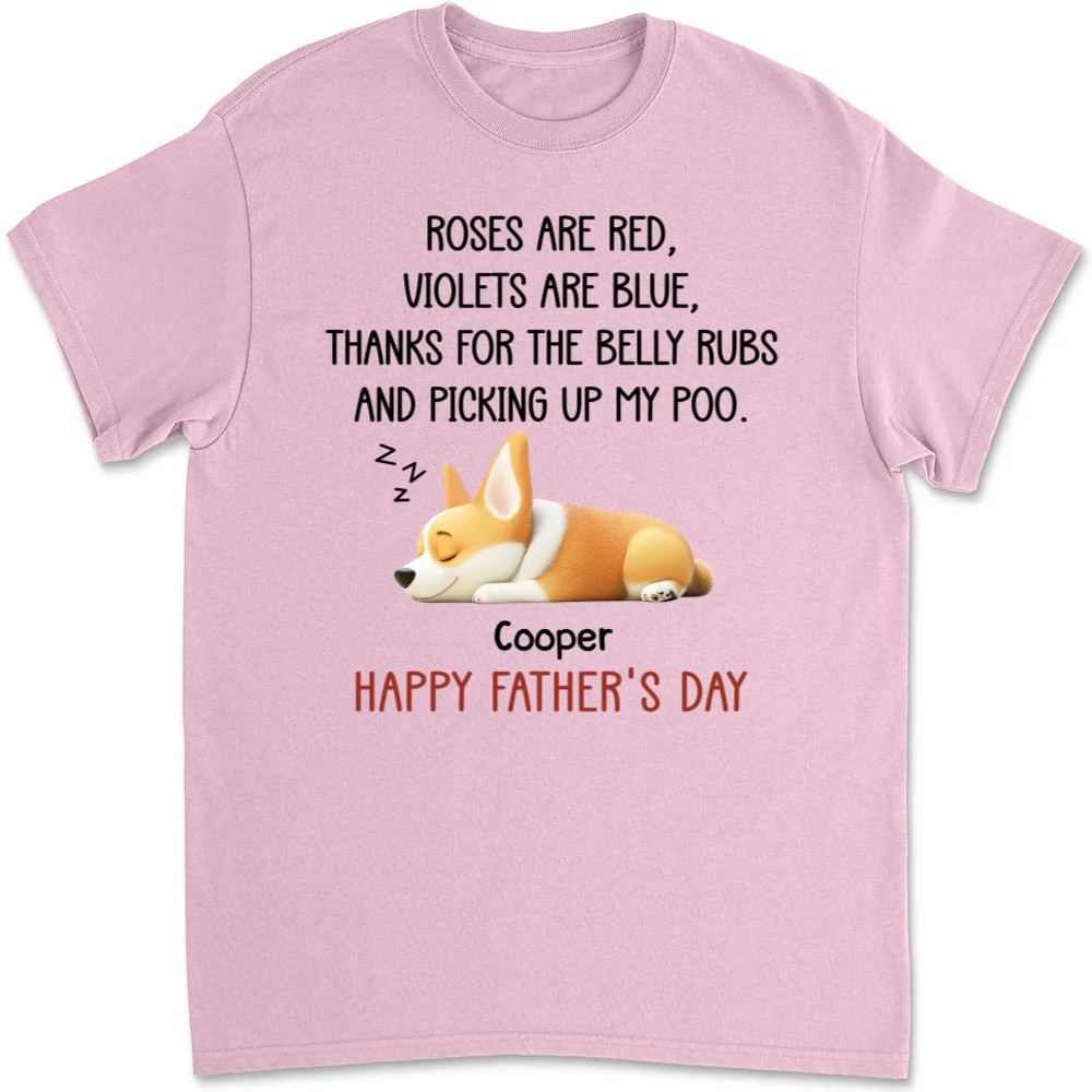 Thanks For The Belly Rubs - Personalized Custom Unisex T-shirt - Image 9