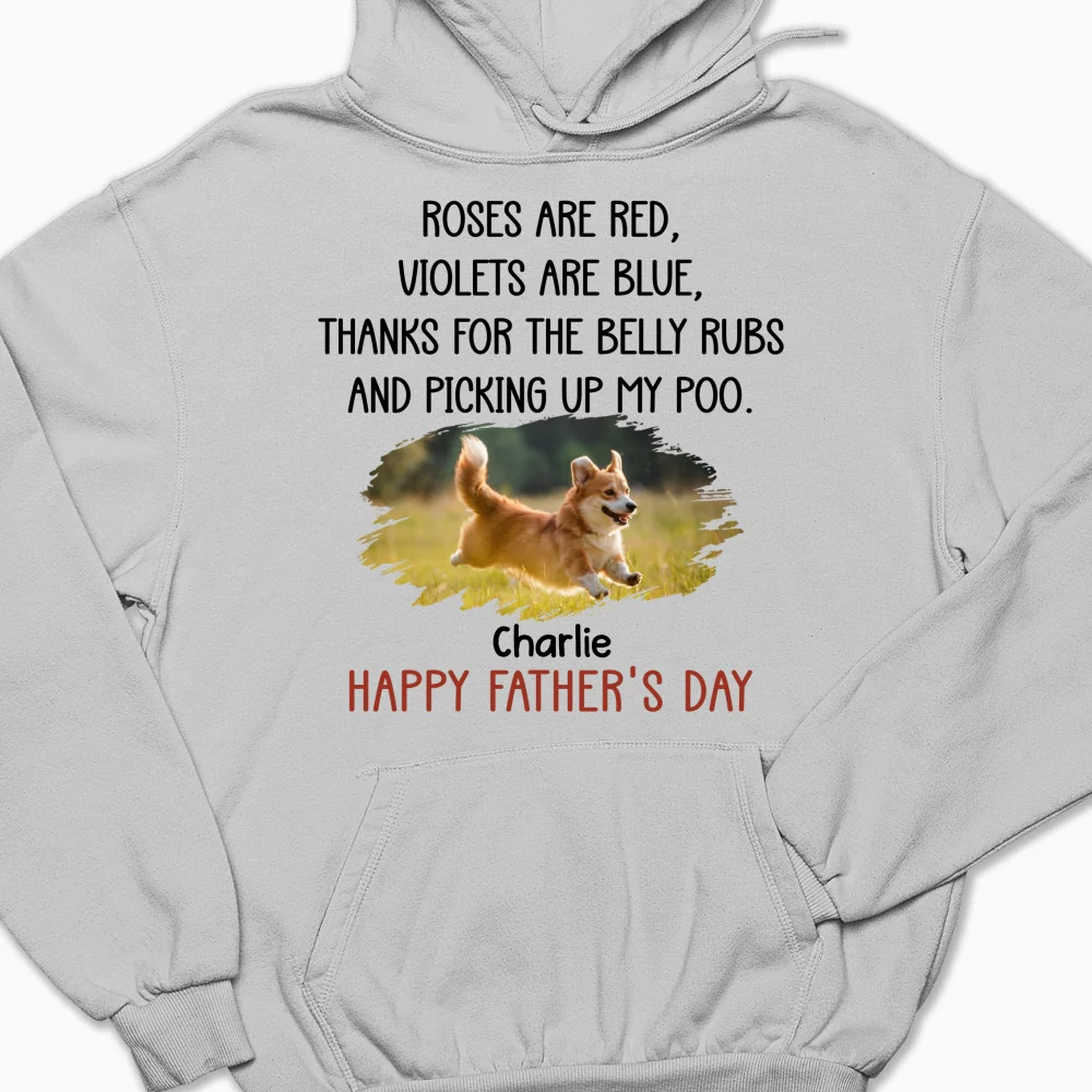 Thanks For The Belly Rubs Photo - Personalized Custom Hoodie - Image 6