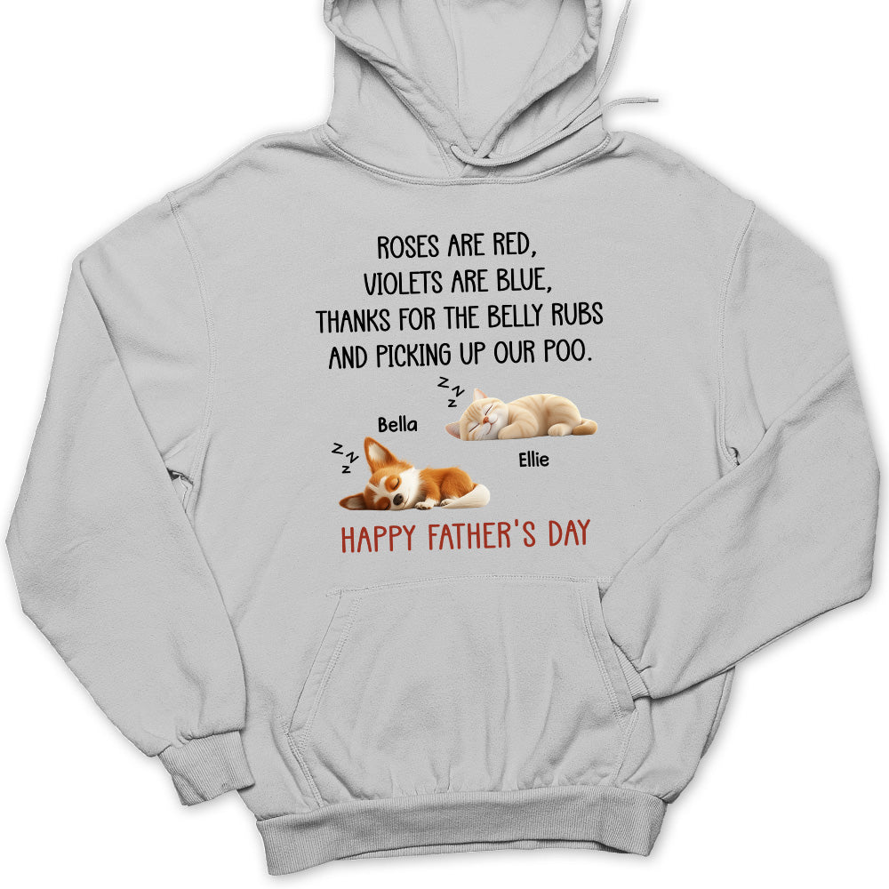 Thanks For The Belly Rubs Ver Pet - Personalized Custom Hoodie