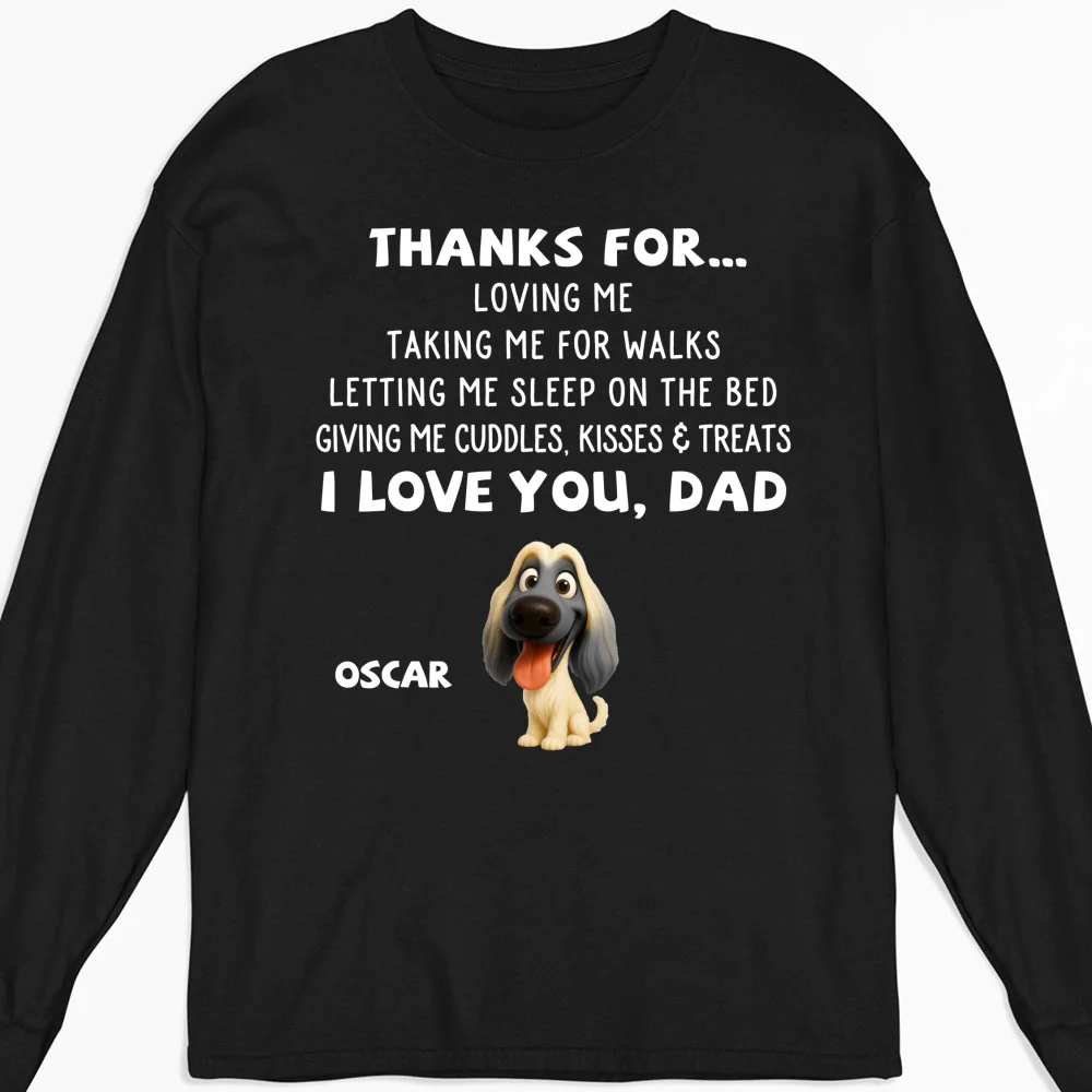 Thanks For Things You Do Pet - Personalized Custom Long Sleeve T-shirt - Image 4