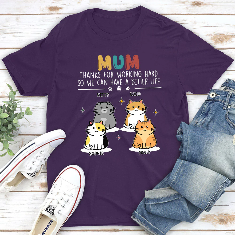 Thanks For Working Hard - Personalized Custom Unisex T-shirt - Image 2