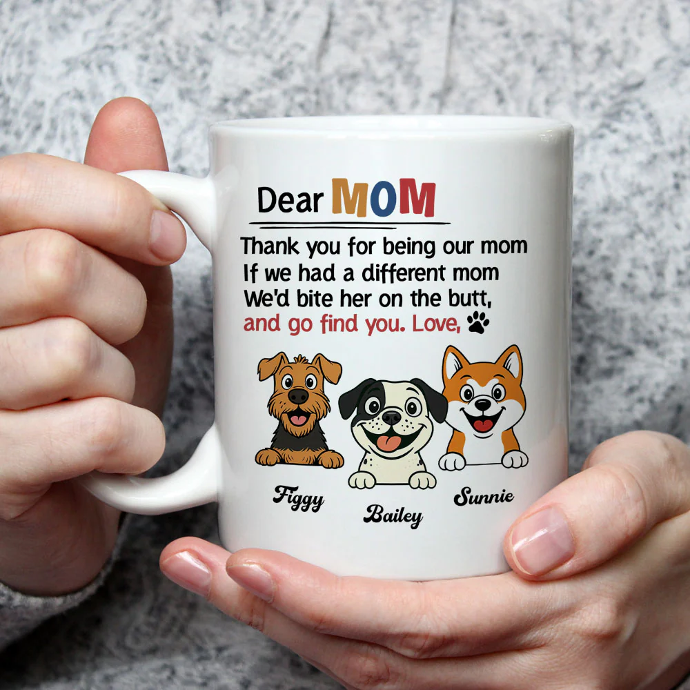 Thanks Mom Mum Retro - Personalized Custom Coffee Mug - Image 3
