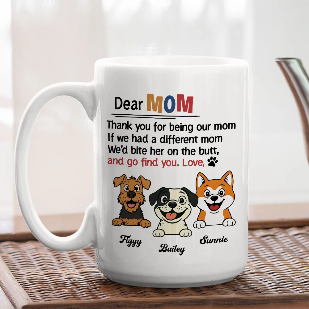 Thanks Mom Mum Retro - Personalized Custom Coffee Mug - Image 5