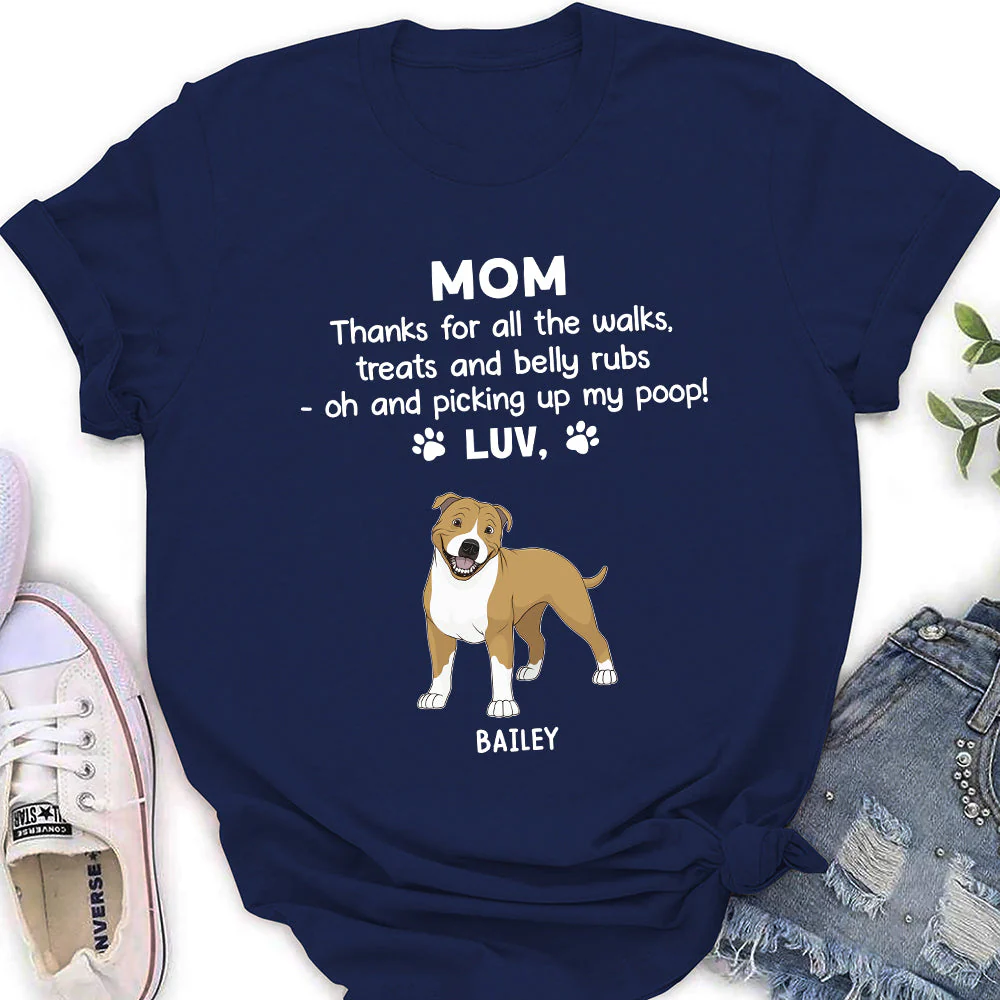 Thanks My Dad - Personalized Custom Women's T-shirt - Image 2