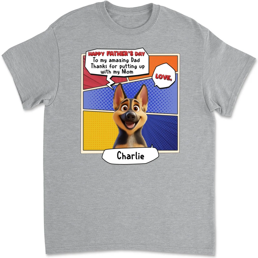 Thanks You For Putting Up Dad - Personalized Custom Unisex T-Shirt - Image 6