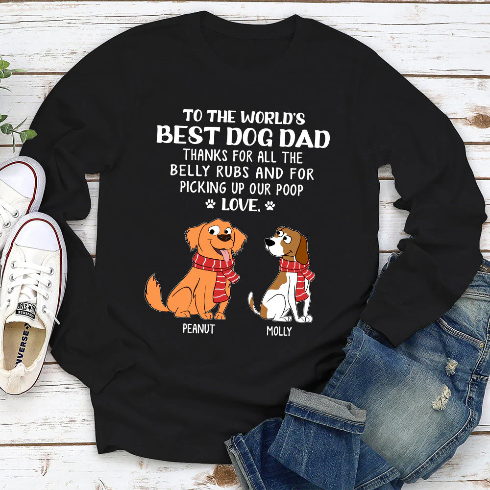 The Belly Rubs - Personalized Custom Long Sleeve T-shirt