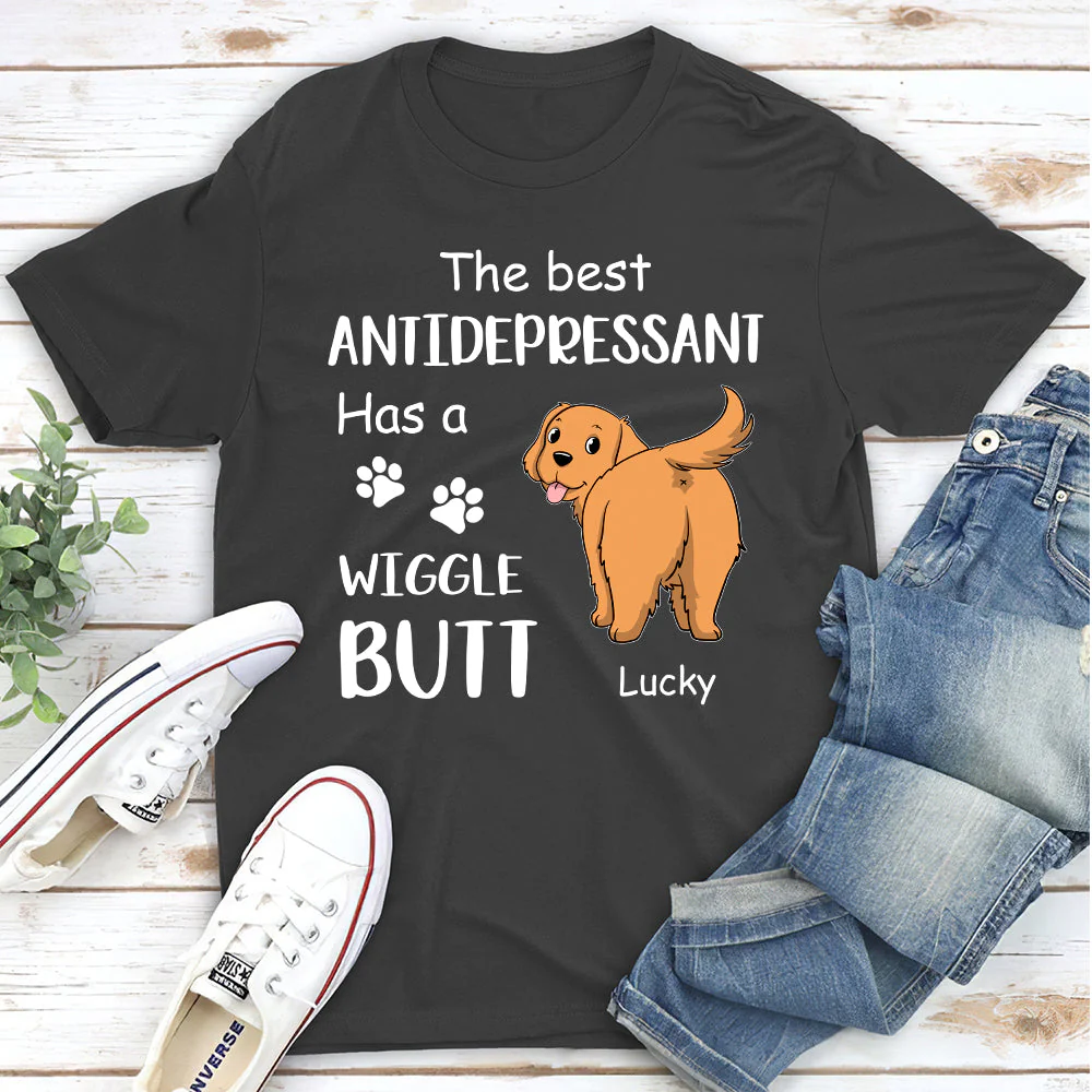 Best Antidepressant - Personalized Custom Unisex T-shirt - Image 2