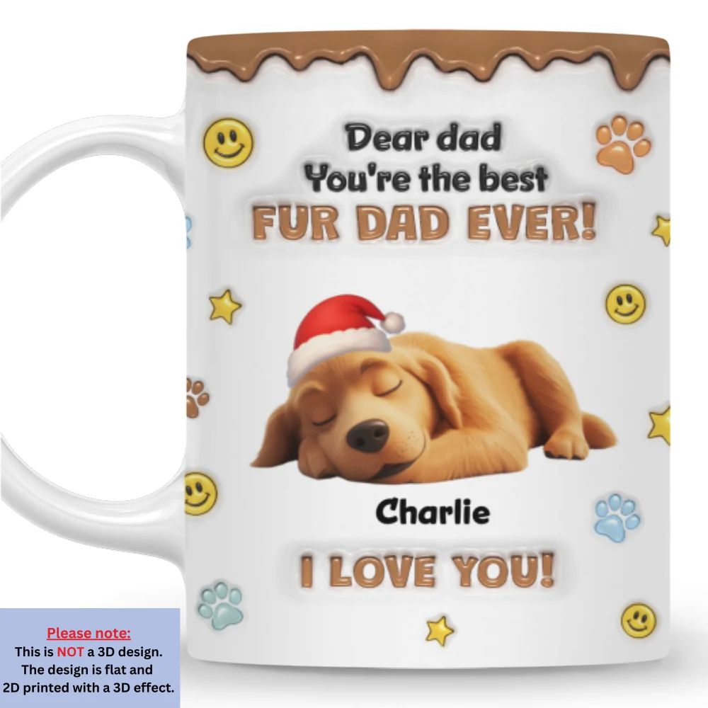 The Best Christmas Fur Parents - Personalized Custom 3D Inflated Effect - Image 6