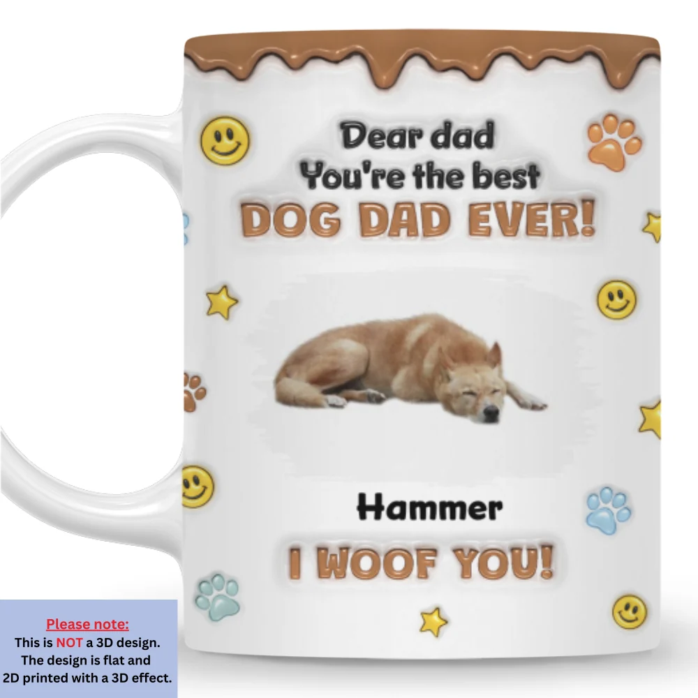 The Best Christmas Parents Photo - Personalized Custom 3D Inflated Effect Mug - Image 3