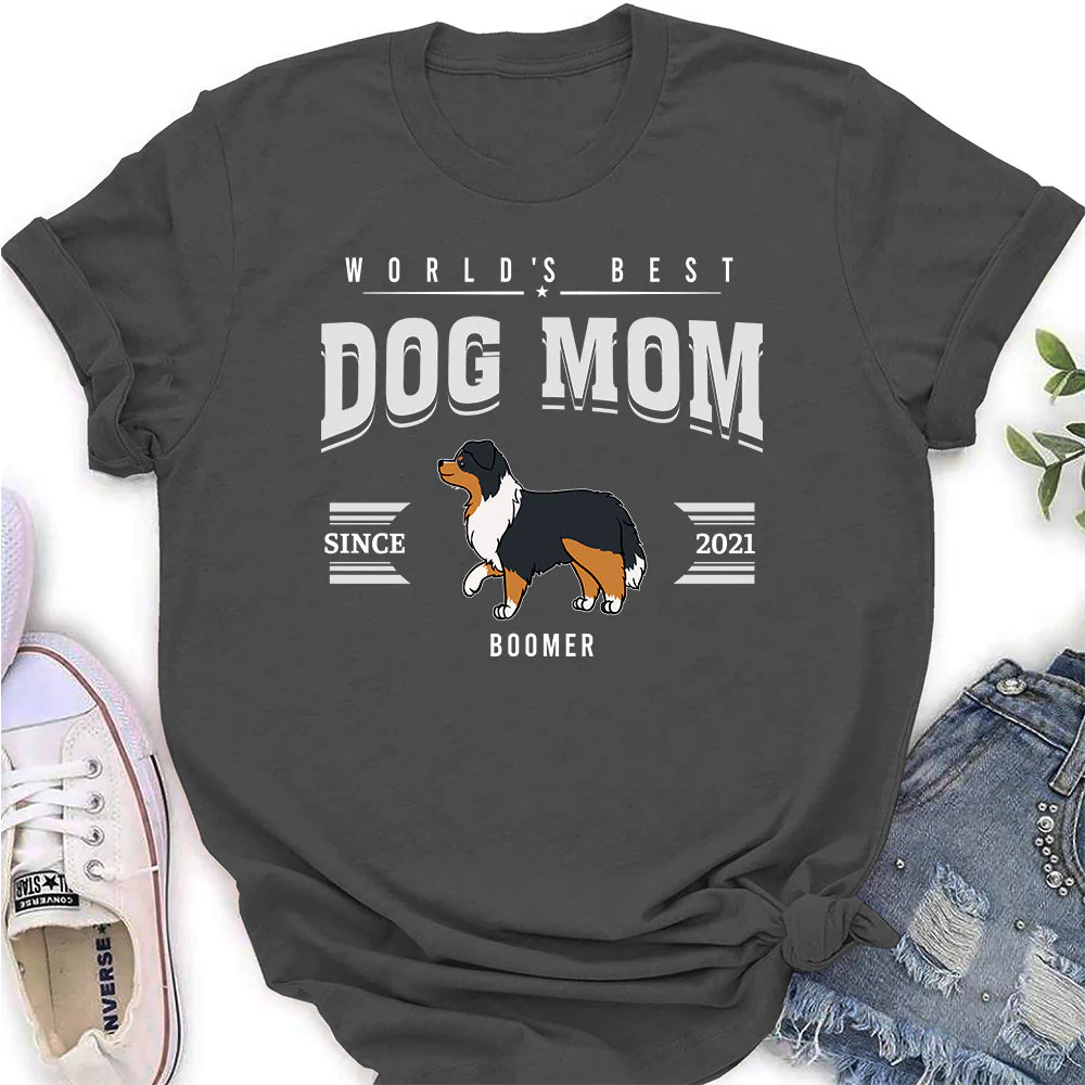 The Best Dad/Mom - Personalized Custom Women's T-shirt - Image 3
