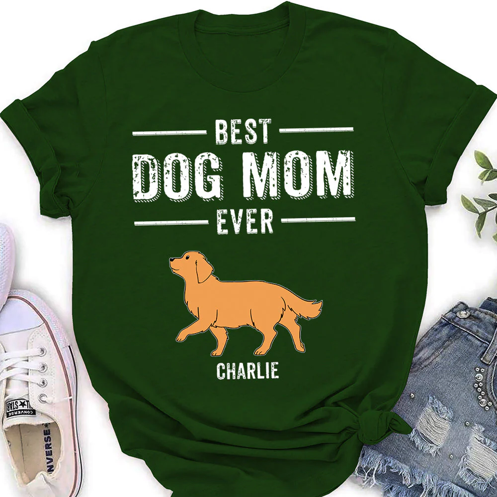 The Best Dad - Personalized Custom Women's T-shirt - Image 2