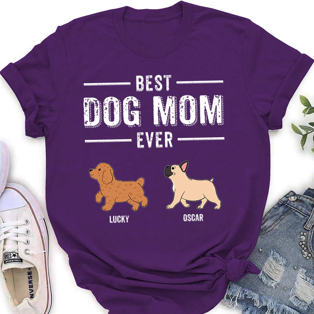 The Best Dad - Personalized Custom Women's T-shirt - Image 3
