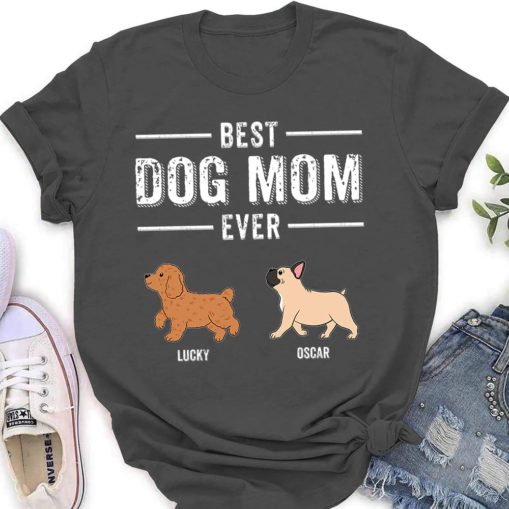 The Best Dad - Personalized Custom Women's T-shirt - Image 4