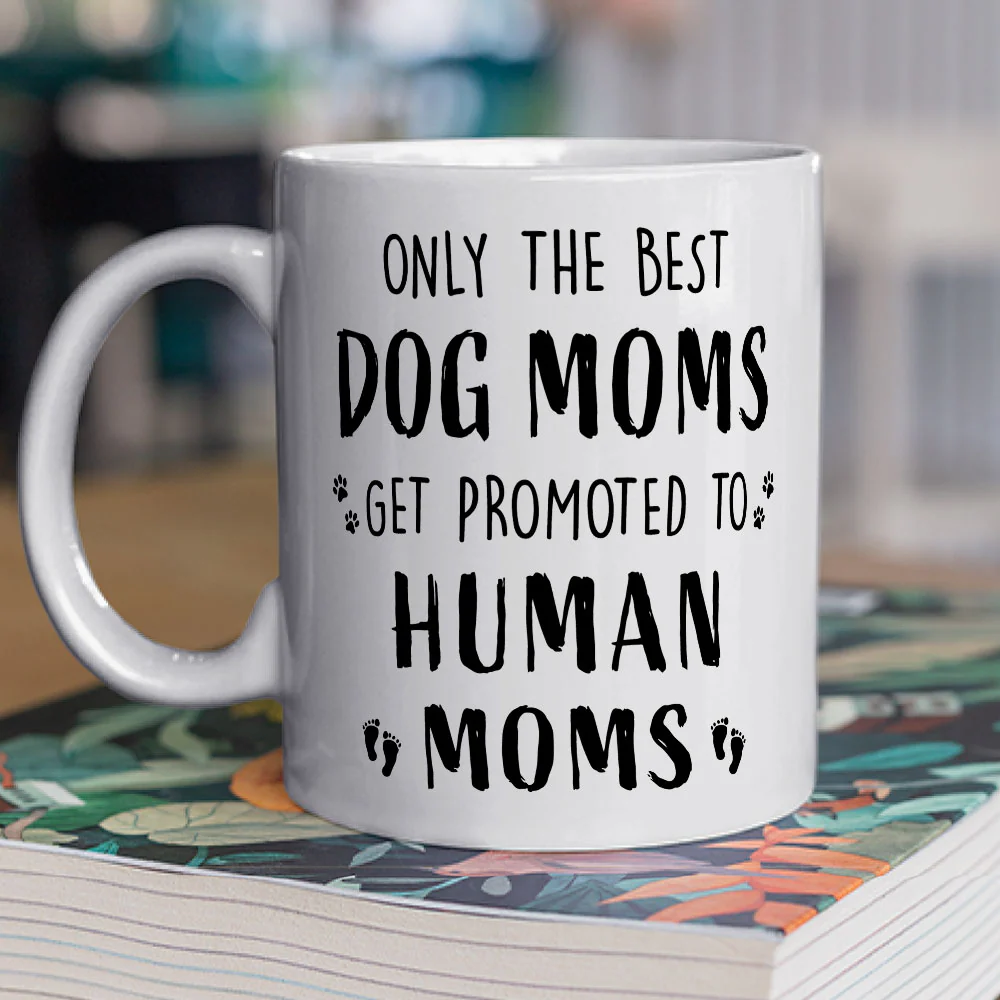 The Best Dog Mom - Personalized Custom Coffee Mug - Image 3