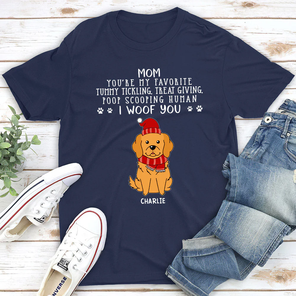 The Best Human - Personalized Custom Unisex T-shirt - Image 2