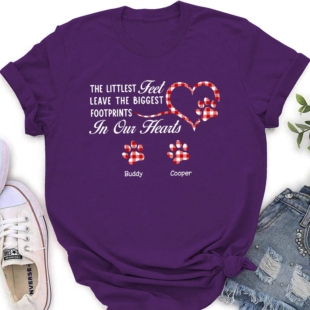 The Biggest Footprints - Personalized Custom Women's T-shirt - Image 4