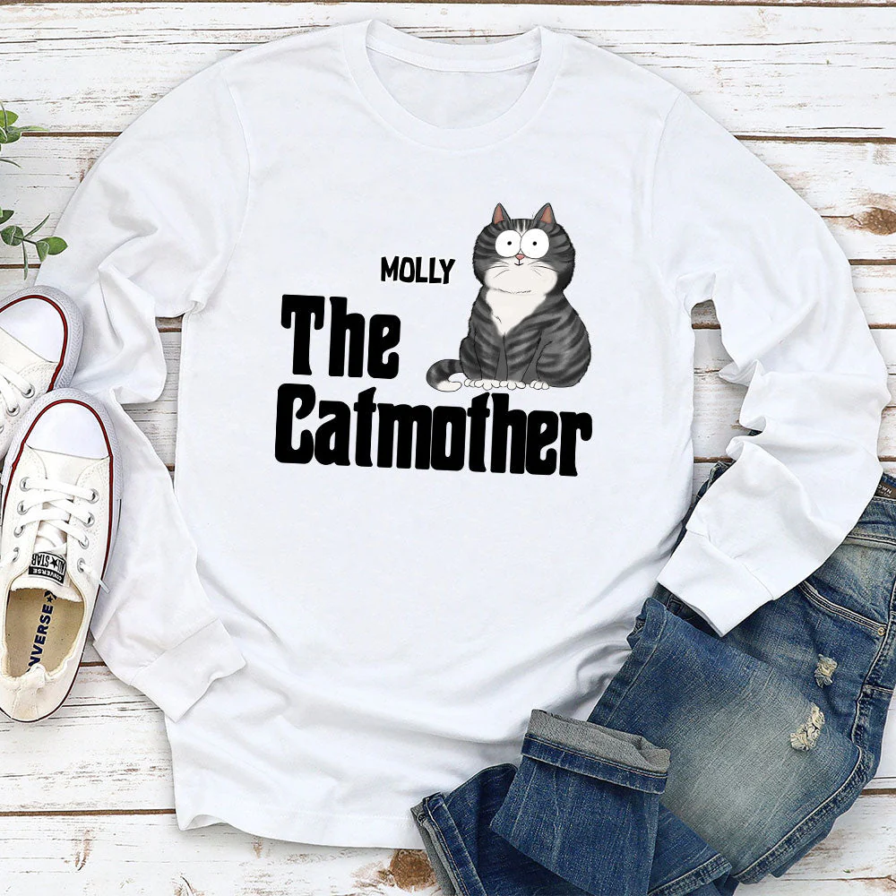 The Cat Father - Personalized Custom Long Sleeve T-shirt - Image 2