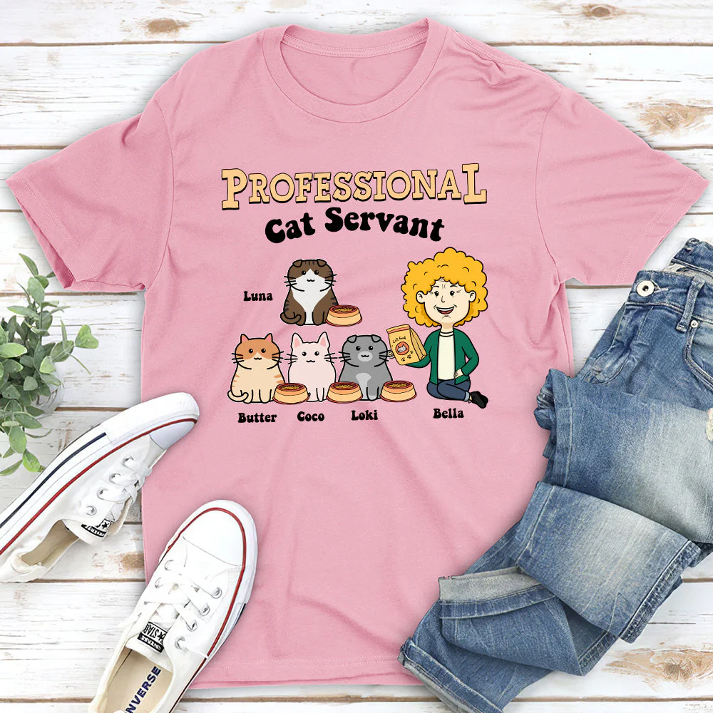 The Cat Servant - Personalized Custom Unisex T-shirt - Image 3