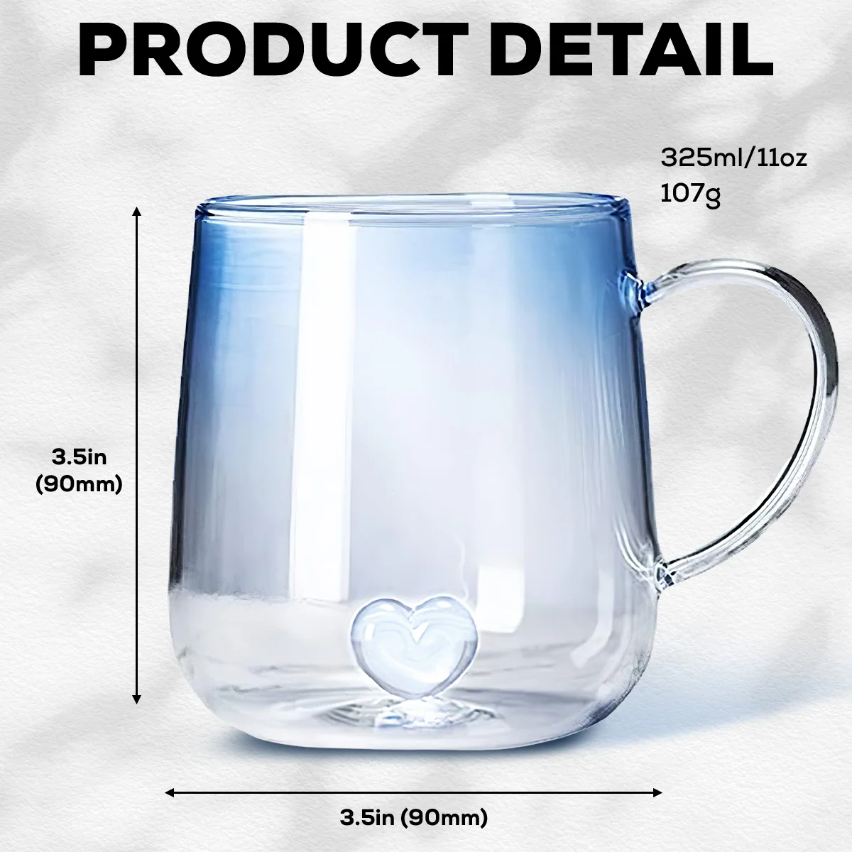 The Catfather - Personalized Custom Blue Gradient Glass Mug - Image 5