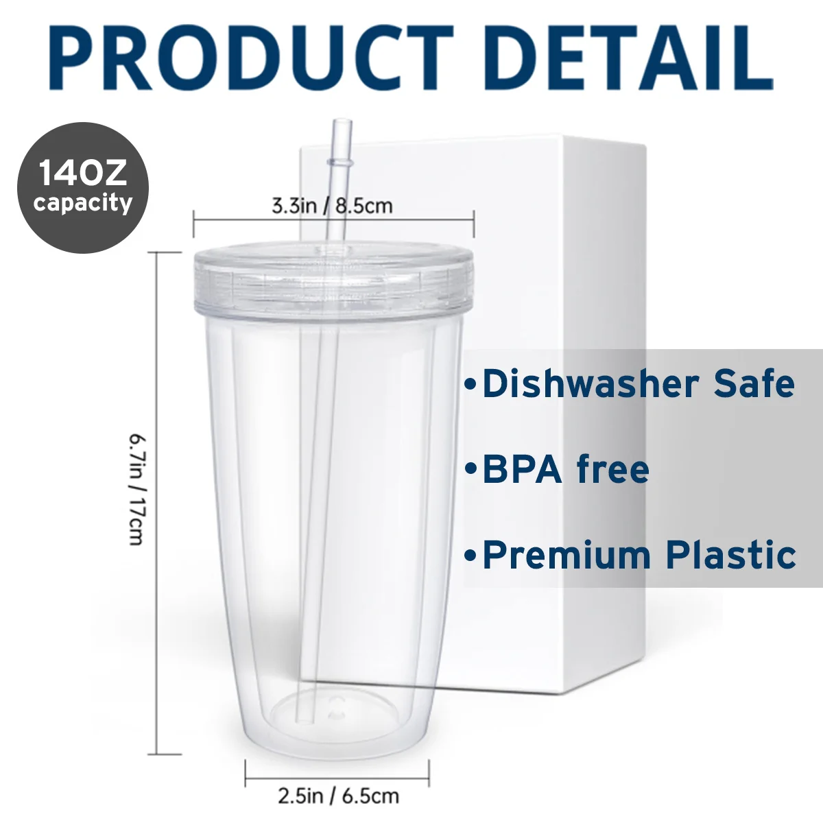 The Catmother Chibi - Personalized Custom 14oz Plastic Tumbler - Image 5