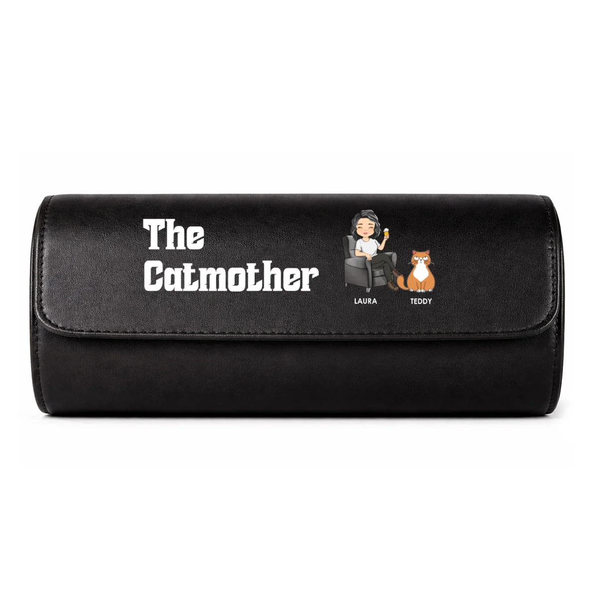 The Catmother - Personalized Custom Leather Watch Case - Image 12