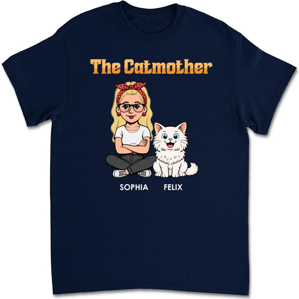 The Catmother Retro - Personalized Custom Unisex T-shirt - Image 7