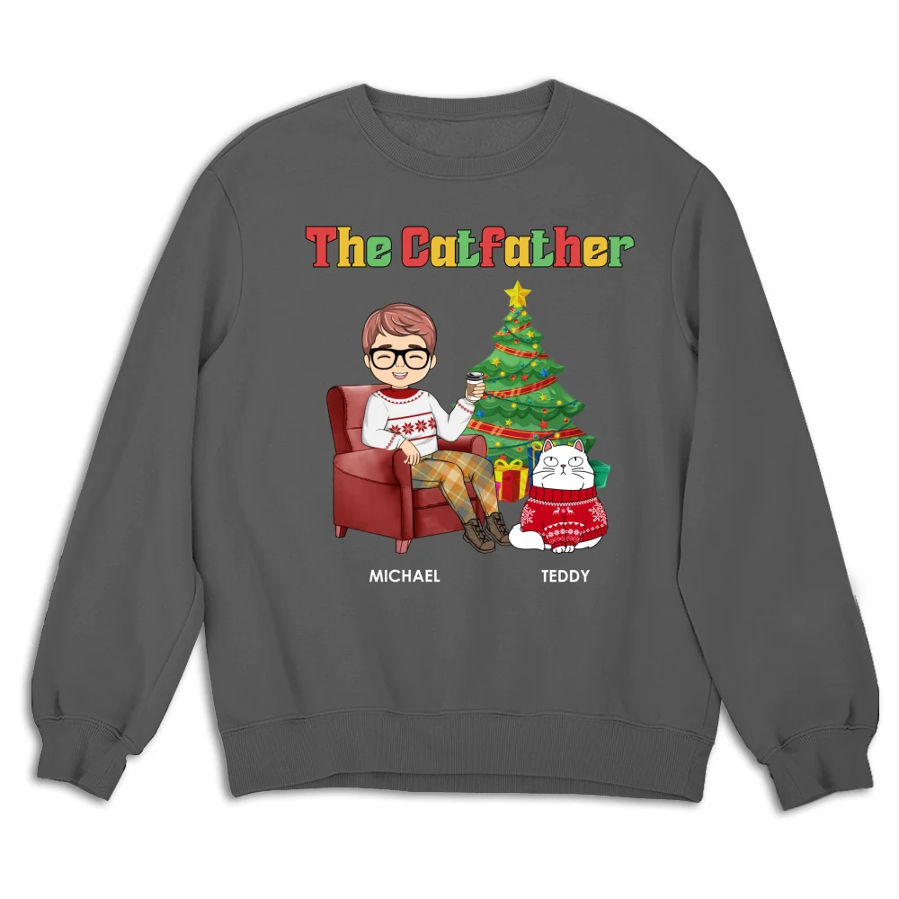 The Catparents Christmas - Personalized Custom Sweatshirt - Image 8