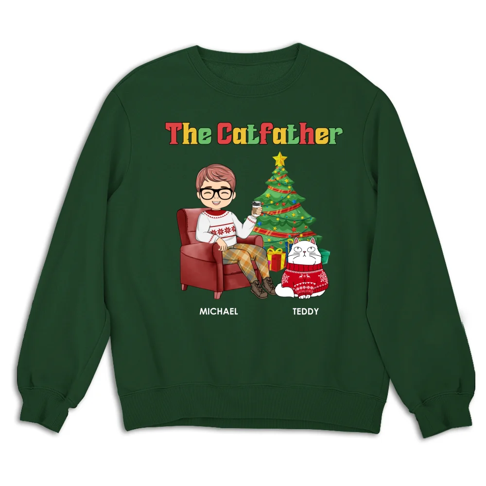 The Catparents Christmas - Personalized Custom Sweatshirt - Image 9