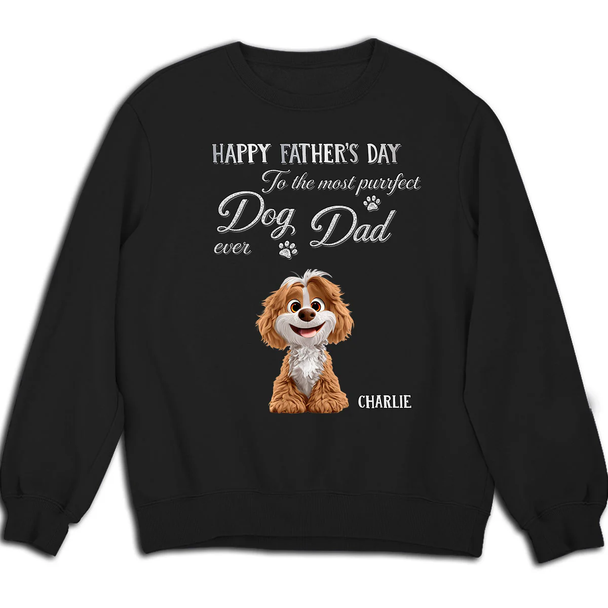 The Dog Anyone Needs Especially Dad - Personalized Custom 3D Effect Shirt - Image 5