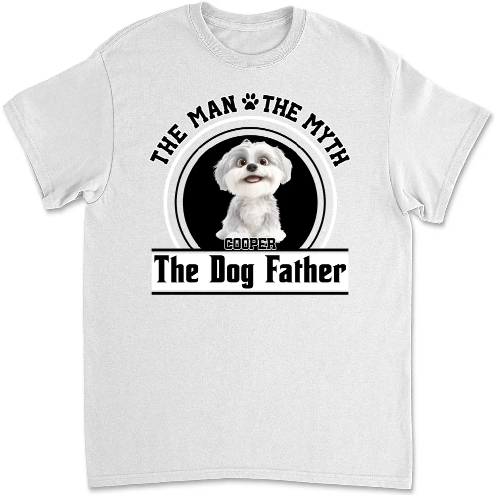 The Dog Father - Personalized Custom Unisex T-Shirt - Image 5