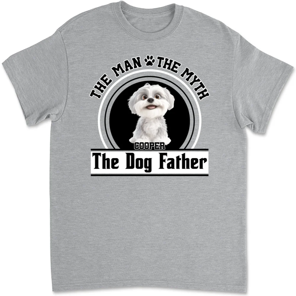 The Dog Father - Personalized Custom Unisex T-Shirt - Image 6