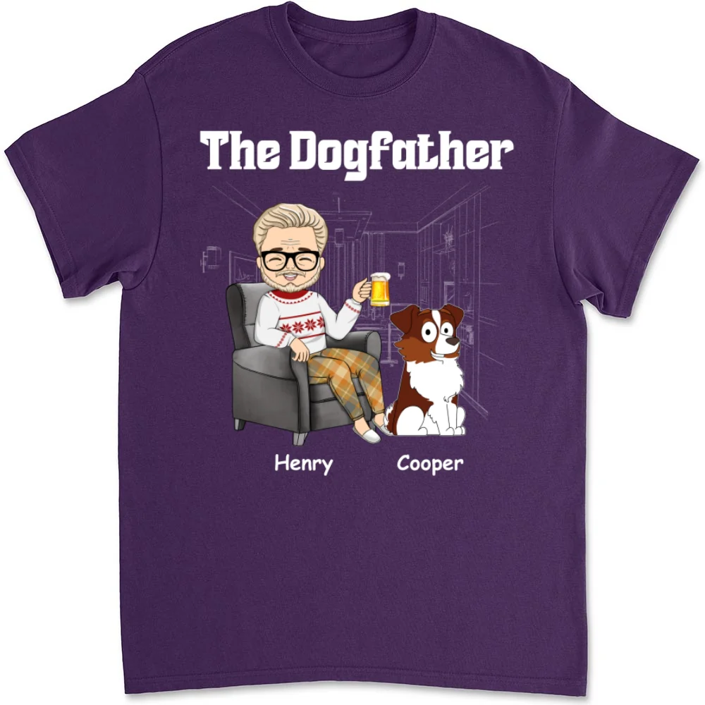 The Dog Mom Dad - Personalized Custom Unisex T-shirt - Image 8